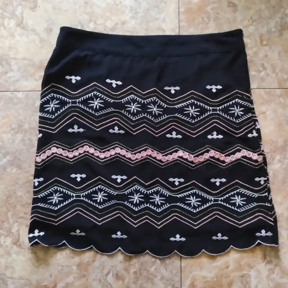Harper Embellished Black mini skirt, size Medium